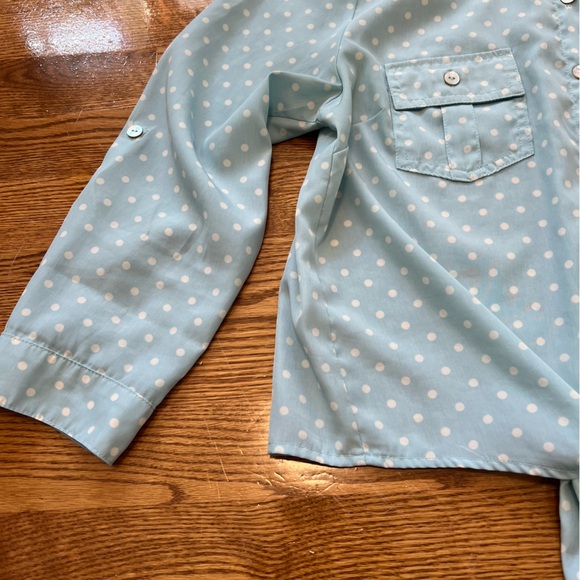 Forever 21 Button-Up Polka Dot Top - Picture 6 of 15